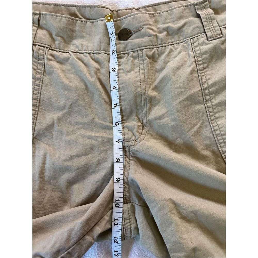 Carhartt Utility Shorts Khaki Women’s 100% Cotton Size 16 Original Fit - Picture 3 of 12